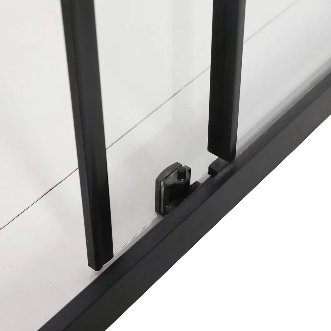 Black Square Partition Single Shower Wall