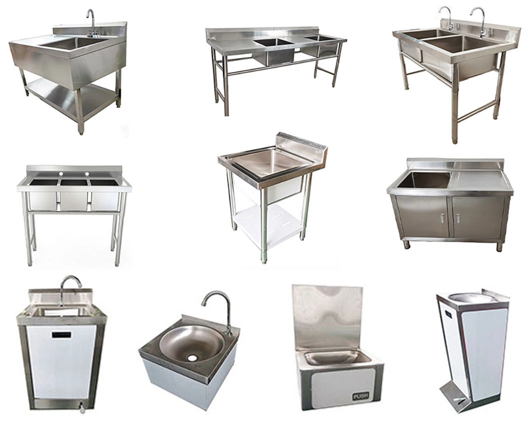 Freestanding Stainless Steel Sink Commercial Restaurant Sink Large Single Bowl Sink Outdoor Sink for Business Restaurant Cafe Bar Hotel Garage Laundry